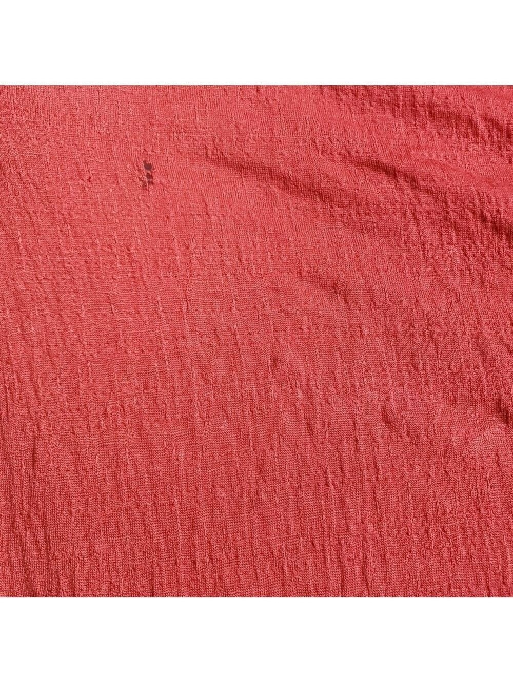 Anthropologie Burnt Orange V Neck Flare Top Large Petite - Picture 7 of 11